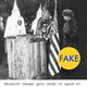 Illustration for article titled Margaret Sanger Once Spoke to the KKK, But This Photo of the Speech Is Very Fake